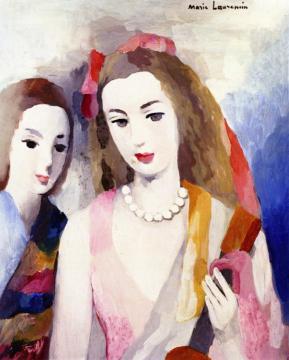 Two Women Artwork by Marie Laurencin
