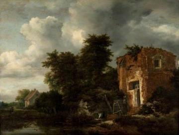Landscape with a Ruined Tower Artwork by Jacob van Ruisdael