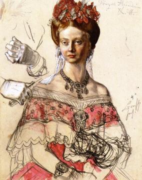 Princess Alexandrine Of Prussia Artwork by Adolph von Menzel