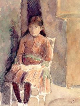 Portrait of Jeanne, the Artist's Daughter Artwork by Camille Pissarro