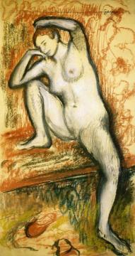 Nude Study of a Dancer Artwork by Edgar Degas