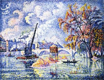 Flood at the Pont Royal, Paris Artwork by Paul Signac