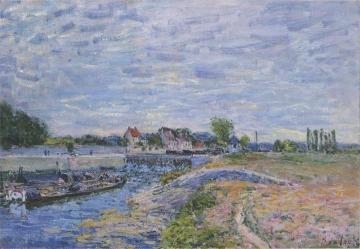The Dam at Saint Mammes Artwork by Alfred Sisley