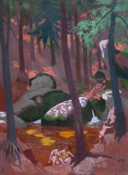 Rochers Et Mare Au Huelgoat Artwork by Maurice Denis