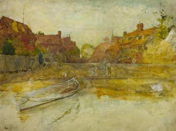 Study For 'marlow Ferry' Artwork by Frederick Walker