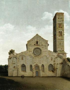 The West Façade of the Church of Saint Mary in Utrecht Artwork by Peter Saenredam
