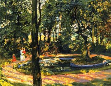 Children by the Pond - The Garden in Godramstein Artwork by Max Slevogt