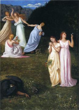 La Mort et les jeunes filles Artwork by Pierre Puvis de Chavannes