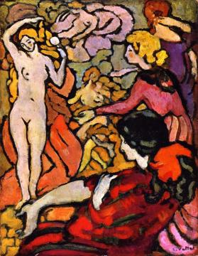 Composition With Nude Artwork by Louis Valtat