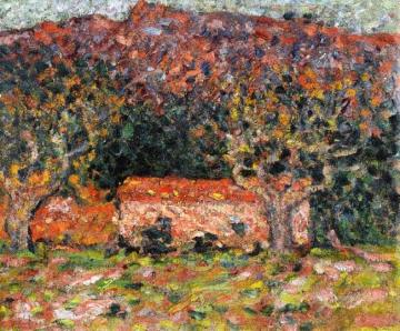 A House Under The Olive Trees In Agay Artwork by Louis Valtat