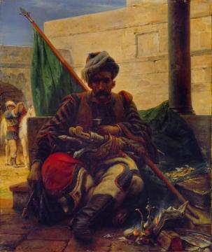 A Bashi-bazouk Artwork by Horace Vernet