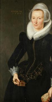 Portrait Of Grietje Adriaendr. Groote Artwork by Jacob Waben