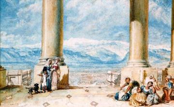 Turin, from the Portico of the Superga Church Artwork by Joseph Mallord William Turner