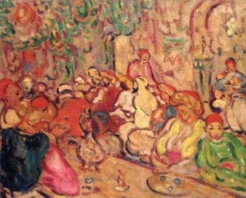A Moorish Cafe, Algiers Artwork by Louis Valtat