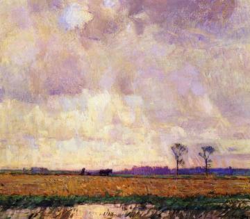 Plowing along the Canal Artwork by William Langson Lathrop