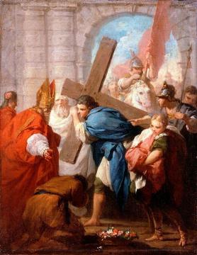 Heraclius Carrying the Cross Artwork by Pierre Subleyras