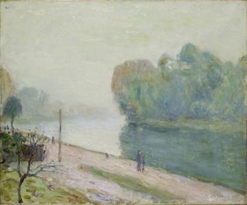 A Bend In The River Loing Artwork by Alfred Sisley