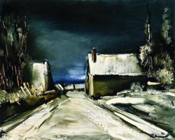 Snowy Street Artwork by Maurice De Vlaminck