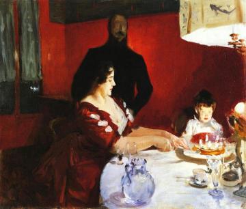 Fete Famillale: The Birthday Party Artwork by John Singer Sargent