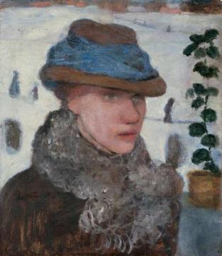 Portrait of Martha Vogeler Artwork by Paula Modersohn-Becker