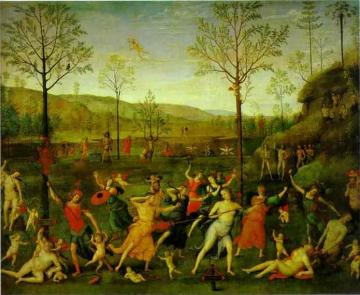 The Combat of Love and Chastity Artwork by Pietro Perugino