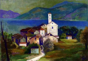 Italian Landscape - Agnuzzo Artwork by Karl Hofer