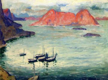 Midnight, Lofoten Islands, Norway Artwork by Jonas Lie