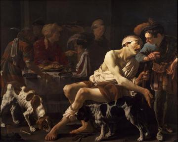 The Rich Man And The Poor Lazarus Artwork by Hendrick Terbrugghen