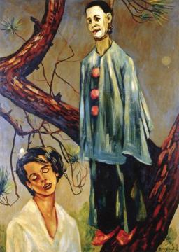 Hanging Pierrot Artwork by Francis Picabia
