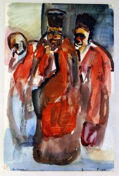 The Court Artwork by Georges Rouault