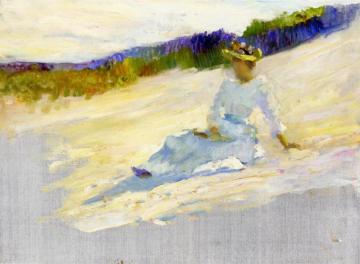 Sunlight, Girl On Beach, Avalon Artwork by Robert Henri