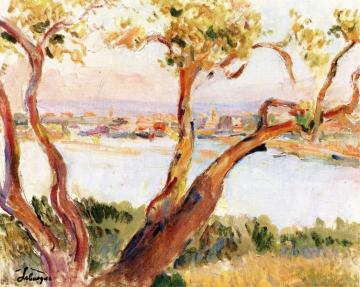 View of Antibes Artwork by Henri Lebasque