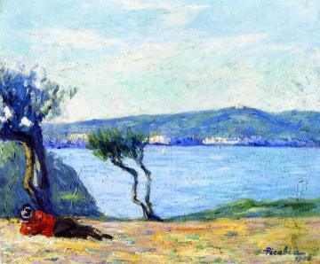 Resting on the Banks of a Lake Artwork by Francis Picabia