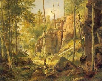 View On Island Valaam (place Kukko) Artwork by Ivan Ivanovich Shishkin
