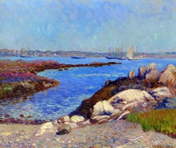 Portsmouth Harbor, New Hampshire Artwork by William James Glackens