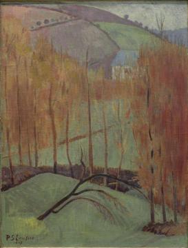 La colline aux platanes Artwork by Paul Serusier