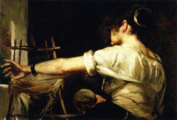 Copy of a Fragment of The Spinners by Velazquez Artwork by Joaquin Sorolla y Bastida