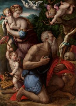 Temptations Of Saint Jerome Artwork by Giorgio Vasari
