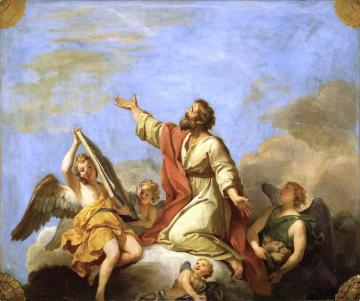 Ceiling with St Barnabas Artwork by Louis de Boullogne the Younger