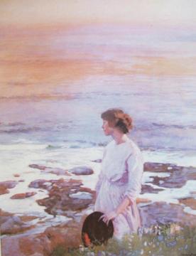 Evening On The Beach Artwork by Dame Laura Knight