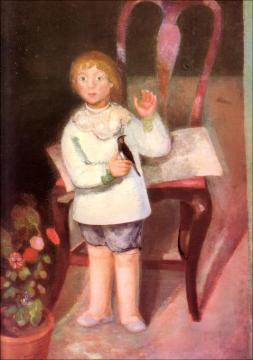 Boy With A Bird Artwork by Daniel Vazquez Diaz