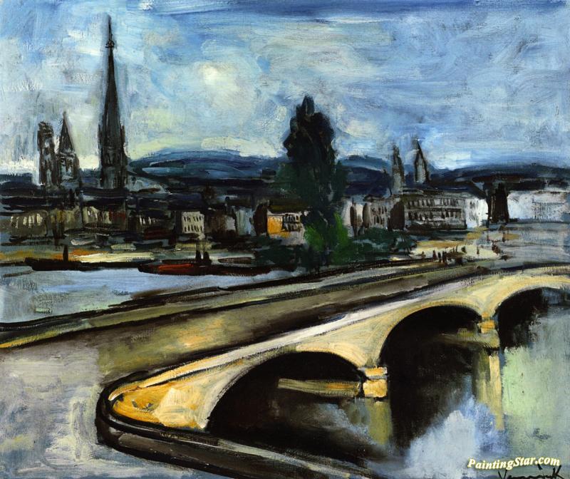 A Rouen Bridge Artwork by Maurice De Vlaminck