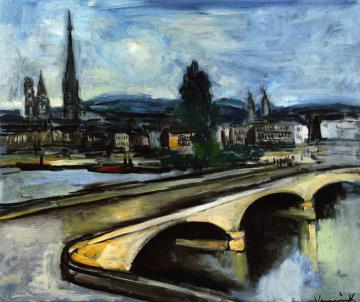 A Rouen Bridge Artwork by Maurice De Vlaminck