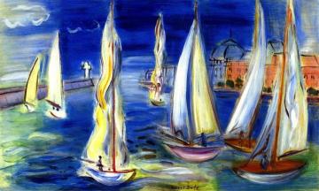 Regata At Deauville Artwork by Raoul Dufy
