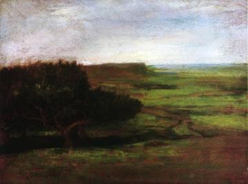 Evening Study, New Port, R. I. Artwork by John La Farge