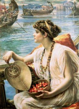 A Roman Boat Race Artwork by Sir Edward John Poynter