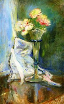 Pink Anemones Artwork by Berthe Morisot