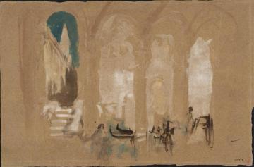 Venice, The Campanile of San Marco framed by the Arches of a Palace Artwork by Joseph Mallord William Turner