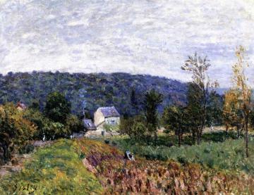 An Autumn Evening near Paris Artwork by Alfred Sisley
