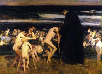 Sad Inheritance Artwork by Joaquin Sorolla y Bastida